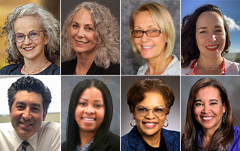 2023 Appointees (left to right, top to bottom): Deborah Loewenberg Ball, Vicki L. Chandler, Dorota A. Grejner-Brzezinska, Marvi Ann Matos Rodriguez, Keivan G. Stassun, Merlin Theodore, Wanda Elaine Ward, Bevlee A. Watford